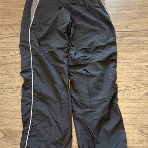 Hollister Black Track Pants with White Trim